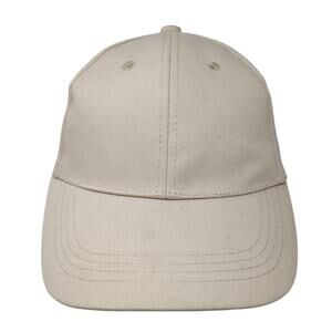 MV Sport Slideback Baseball Cap Beige One Size Adjustable Vented Holes Blank